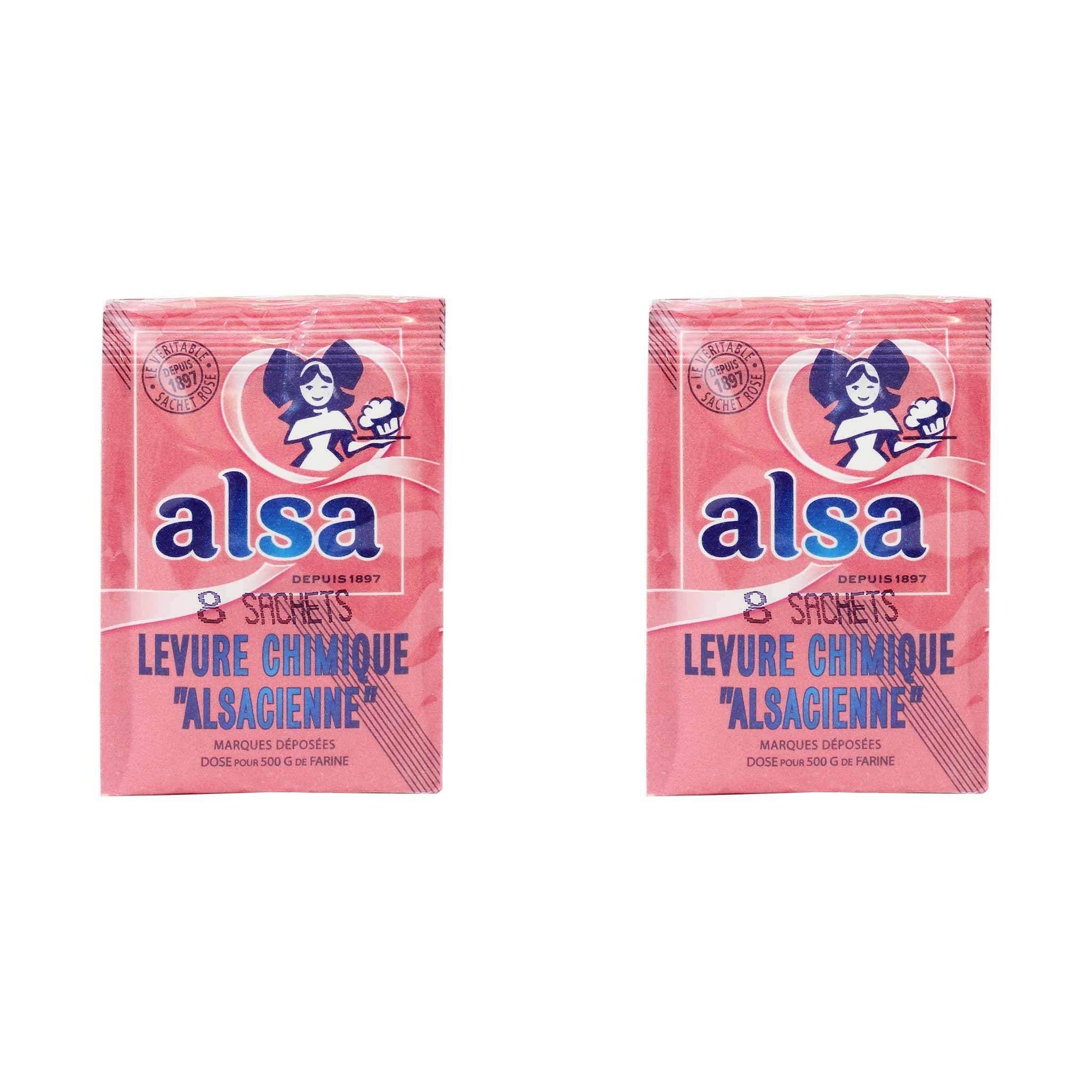 Alsa - French Cake Baking Powder, 0.38 Ounce, 8 Count Pack of 2