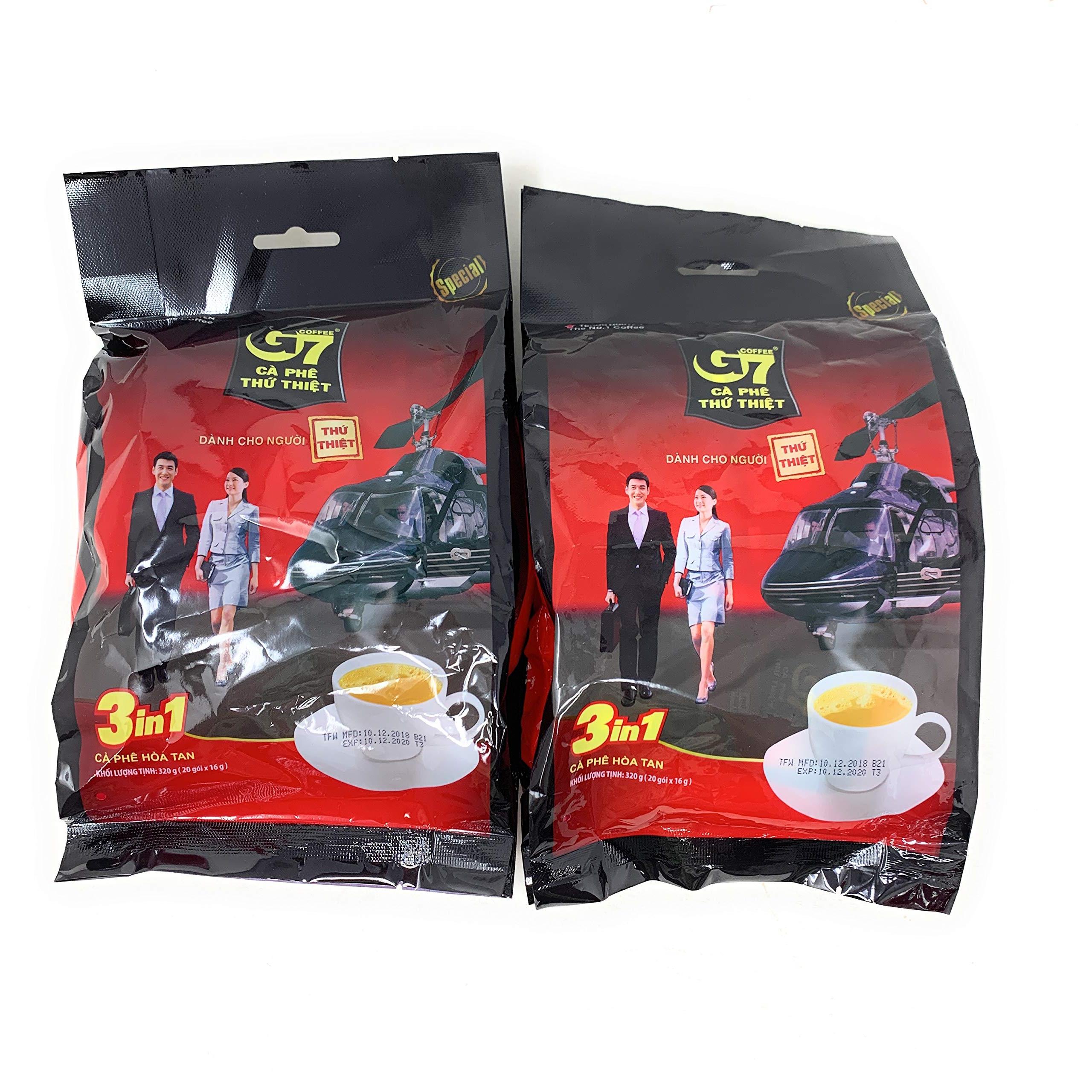 G7 Instant Coffee 3 in 1, Ca Phe Thu Thiet 320g, 2 Pack