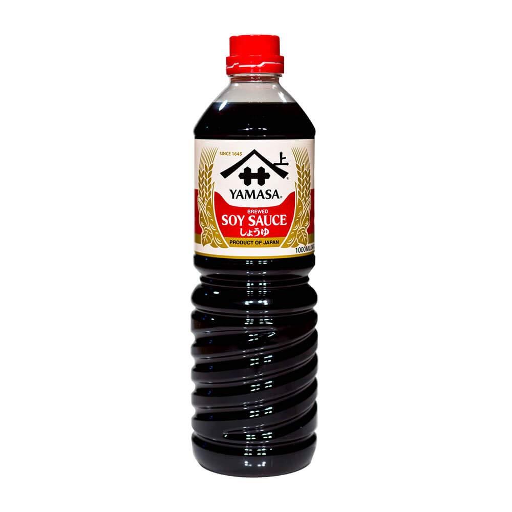 Yamasa Soy Sauce, Naturally Brewed Preservative Free, 34 fl. oz. Japan Imported (Pack of 2)