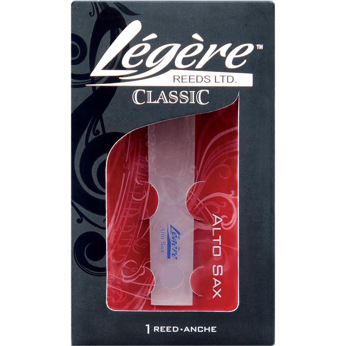 Légère Reeds Premium Synthetic Woodwind Reed, Alto Saxophone, Classic, Strength 2.00 (AS2.00)