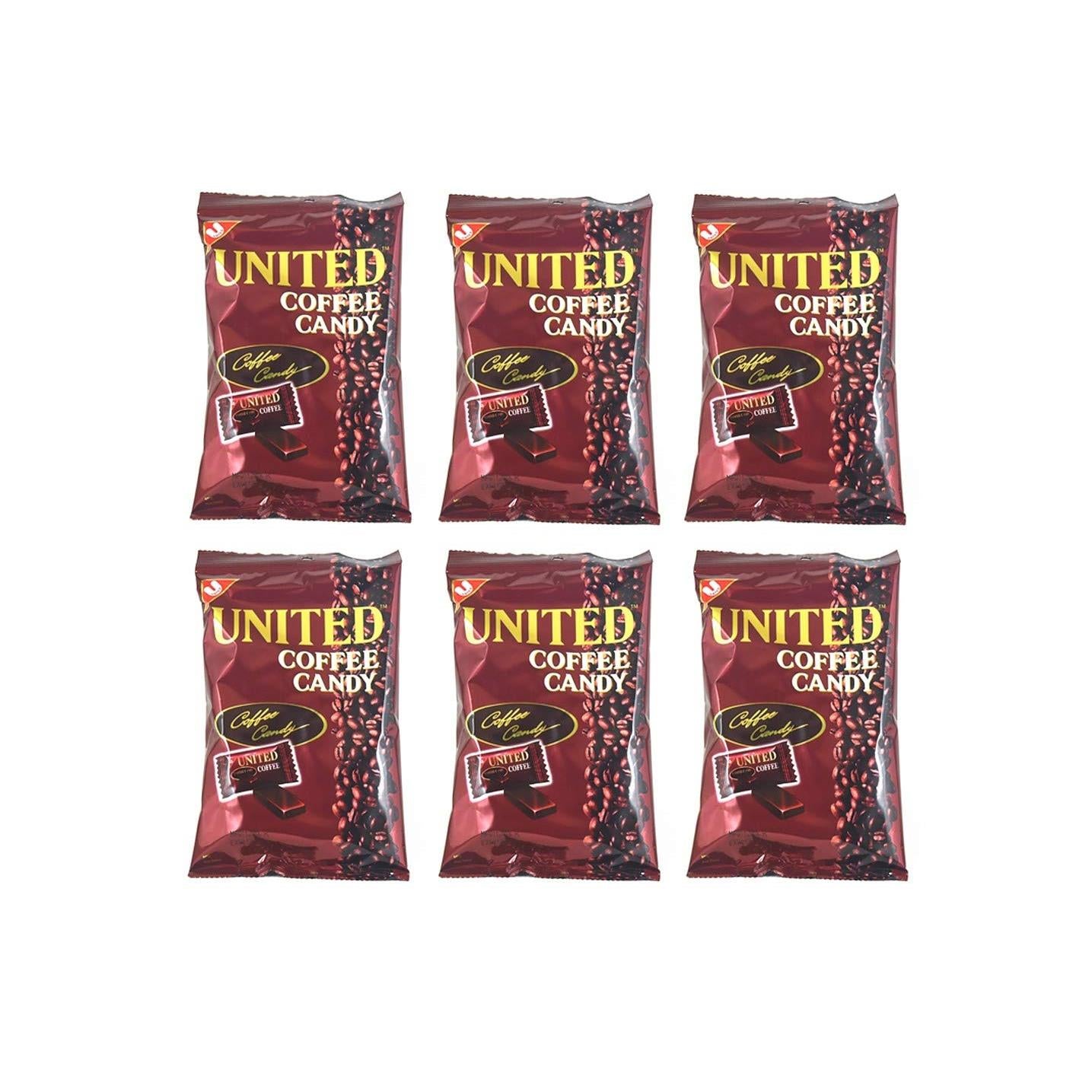 United Coffee Candy 125g, 6 Pack
