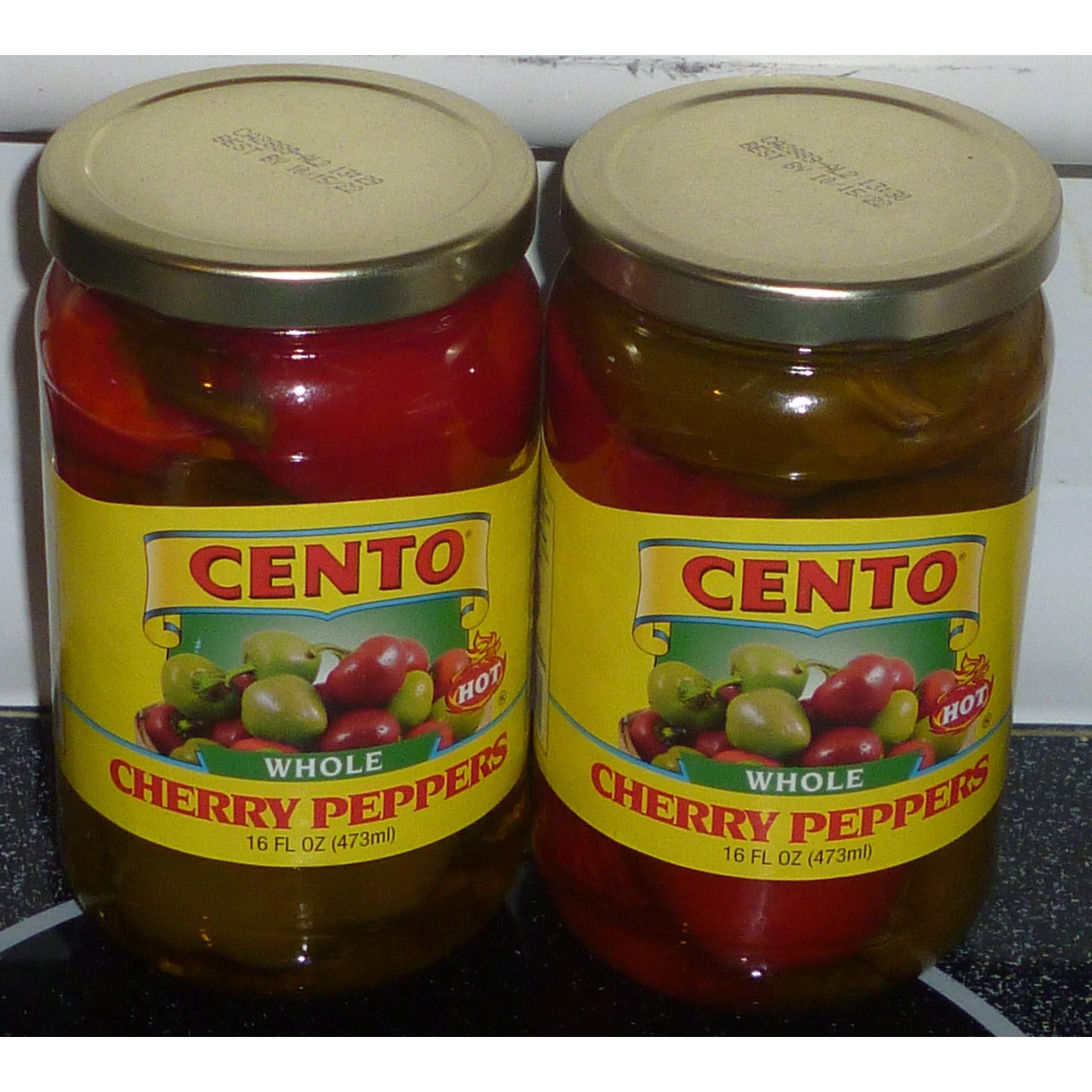 Cento Fancy Whole Hot Cherry Peppers, (2 Pack)