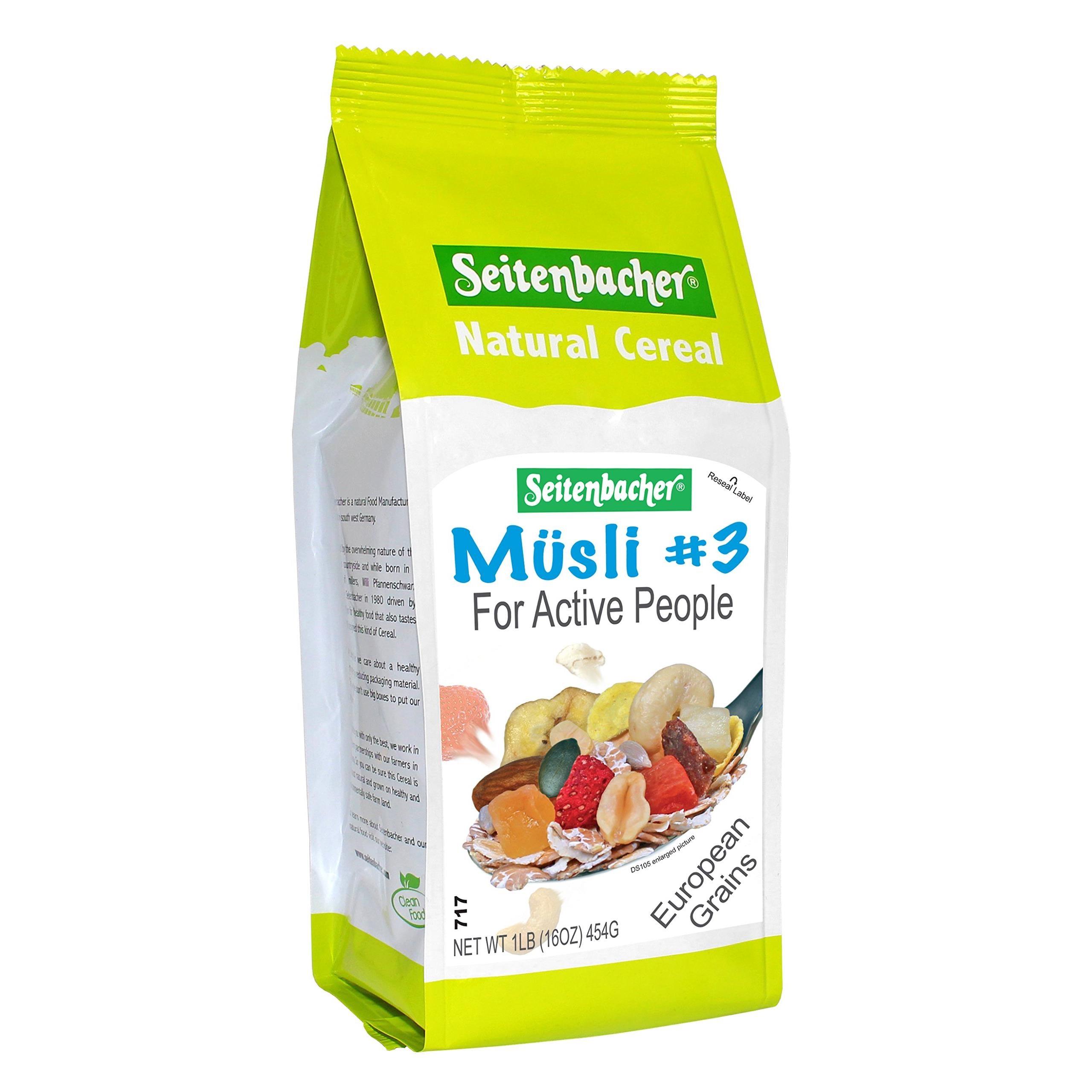 Seitenbacher Musli #3 For Active People 16 Oz (Pack of 3)