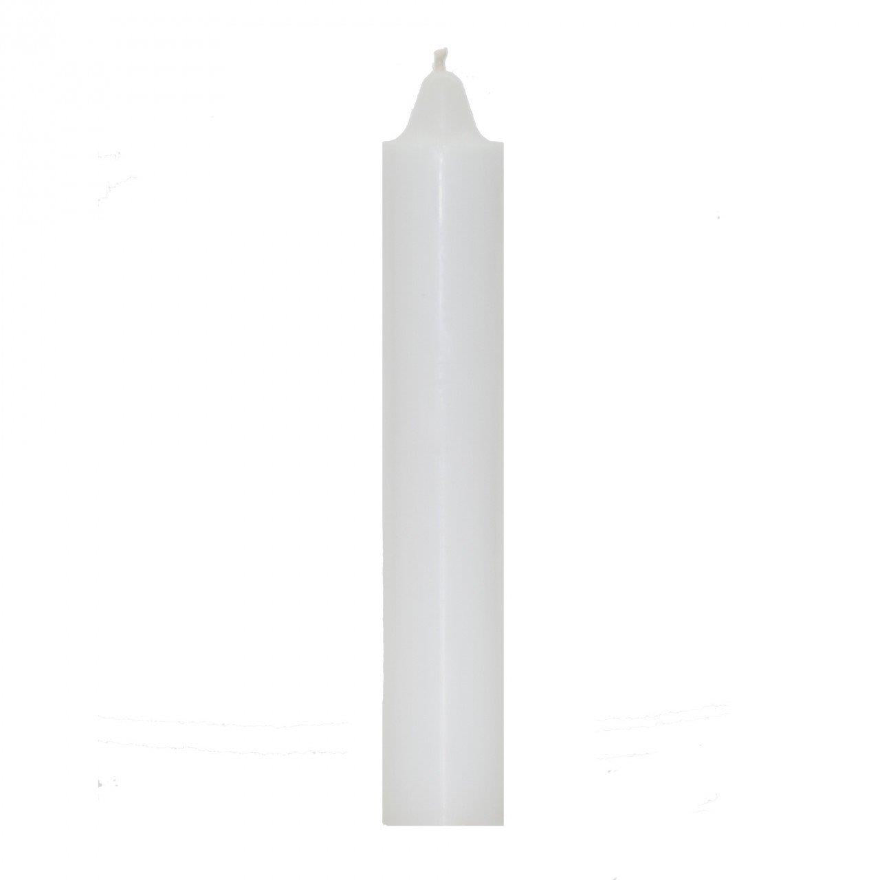 White Jumbo Candle ~ 9" X 1.5" ~ Pagan Hoodoo Wicca Spell Altar Witch
