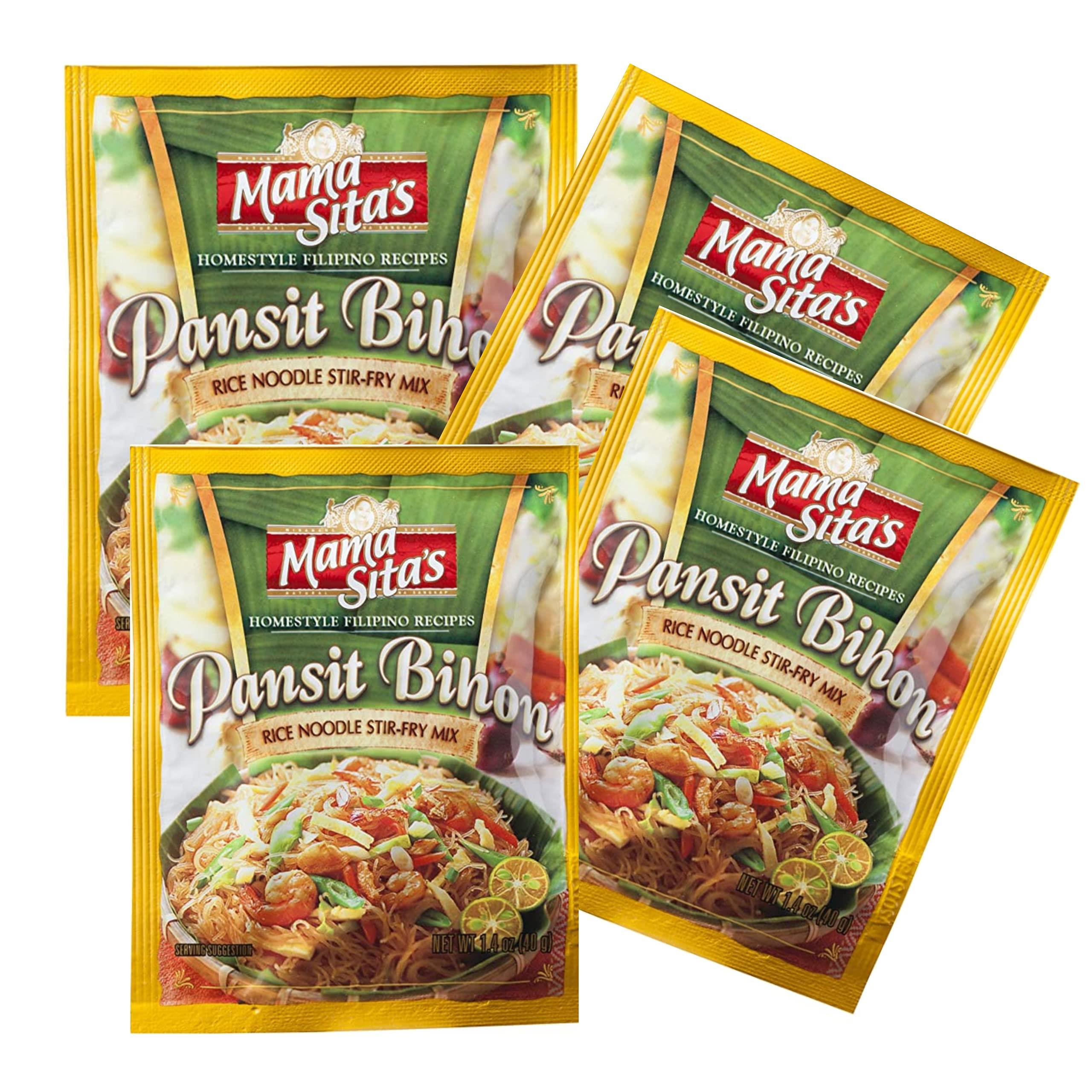 Mama Sita's Pansit Bihon Rice Noodle Stir-Fry Mix, Net Wt 1.4oz (40g) 3 Pack